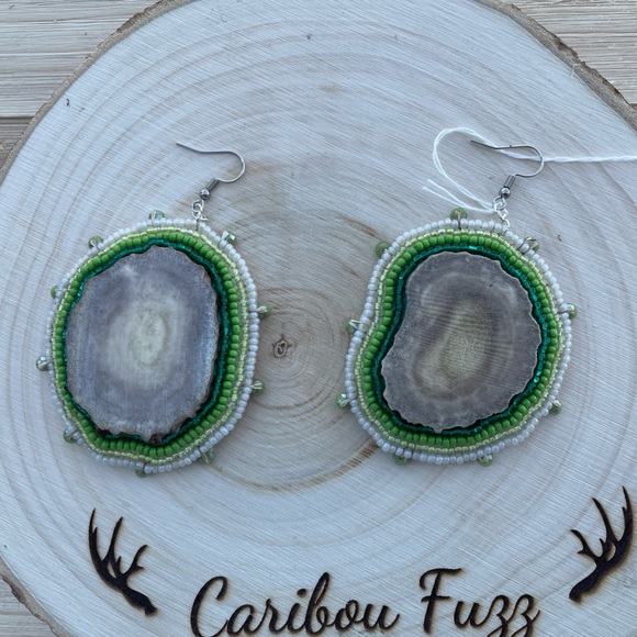 TRADED** Handmade Antler Earrings - Picture 2 of 3